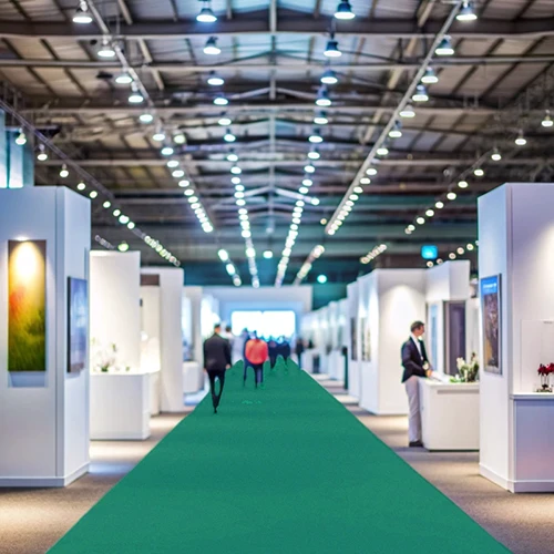 Moqueta Ferial Verde Prado | Congresos | Ferias | Eventos | Pedido Mínimo 10ml