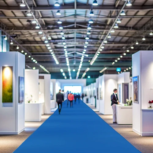 Moqueta Ferial Azul Ultramar | Congresos | Ferias | Eventos | Pedido Mínimo 10m2
