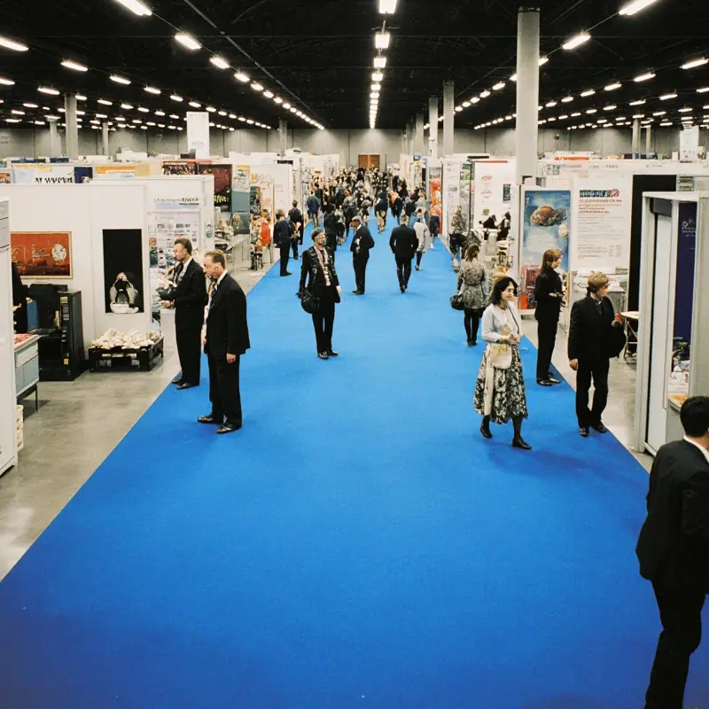 Moqueta Ferial Azul Celeste | Congresos | Ferias | Eventos | Pedido Mínimo 10ml