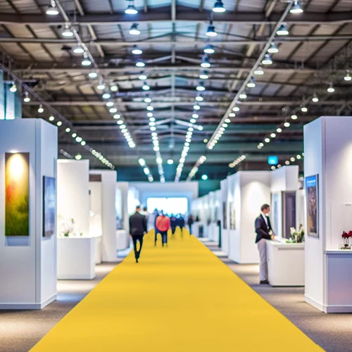 Moqueta Ferial Amarillo | Congresos | Ferias | Eventos | Pedido Mínimo 10ml