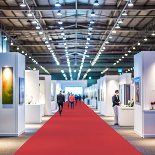 Moqueta Ferial Rojo | Congresos | Ferias | Eventos | Pedido Mínimo 10ml