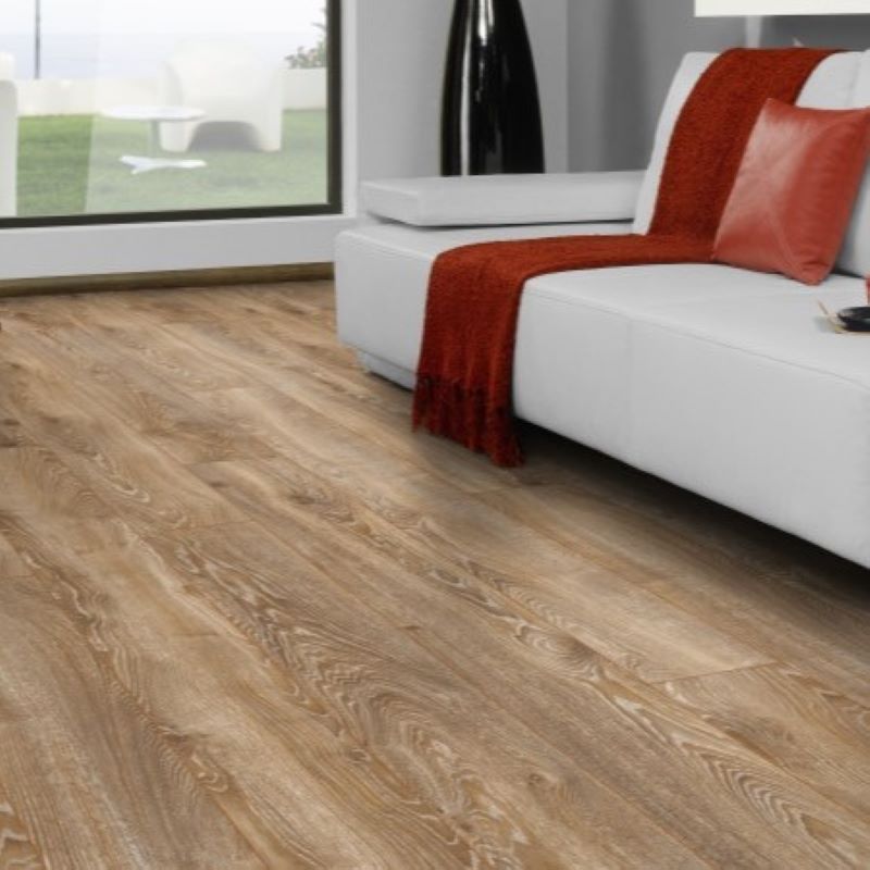 Suelo Laminado Roble Highland Bronce KRONOTEX | AC5 | Tarima Flotante Madera Click | Resistencia al Agua