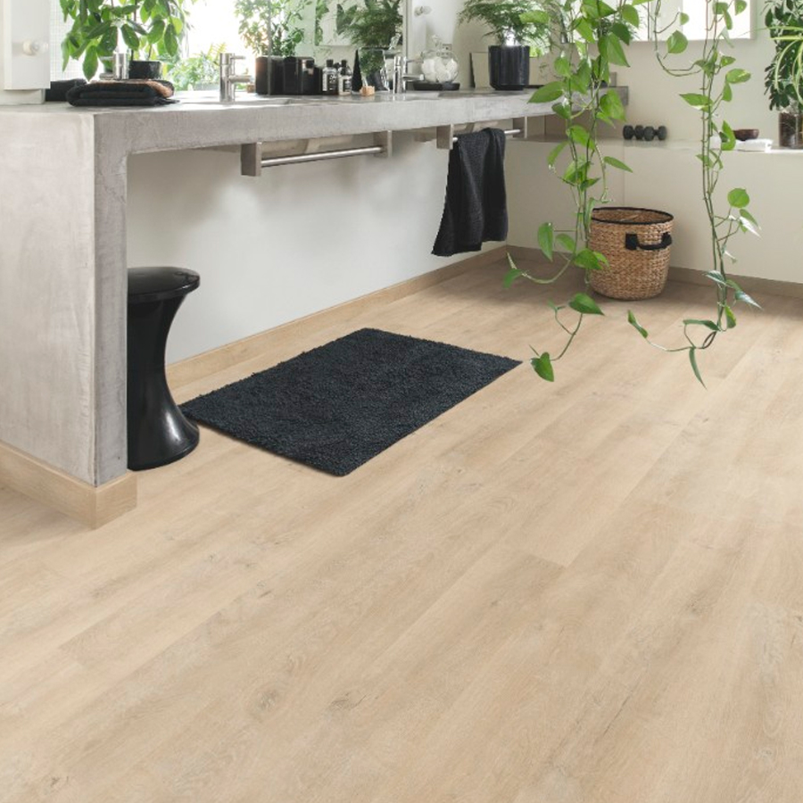 Tarima Laminada Roble Venecia Beige | AC4 | 8mm | Flotante Instalación en Click | Apto Zonas Húmedas