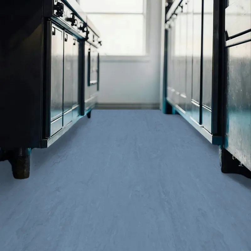 Suelo PVC Vinílico Azul Rollo | Antideslizante | Resistente | Cocinas, Hospitales, Colegios