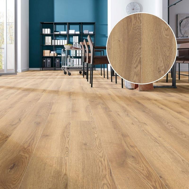 Suelo Laminado Roble Montaña Natural KRONOTEX | AC5 | Tarima Flotante Madera Click | Resistencia al Agua