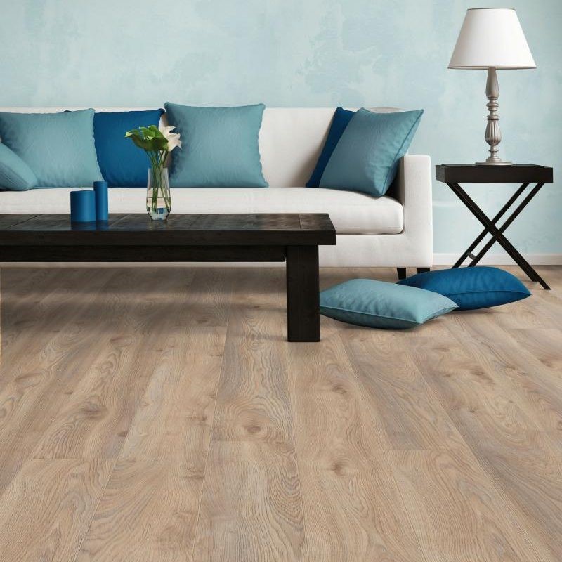 Suelo Laminado Roble Makro Beige KRONOTEX | AC5 | Tarima Flotante Madera Click | Resistencia al Agua