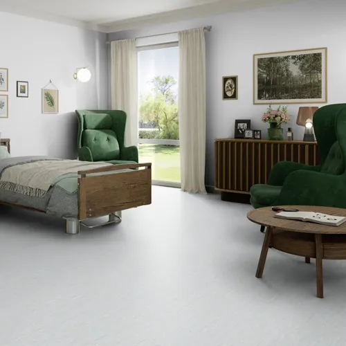  Suelo Vinílico Profesional Gris Moderno 7310 | Homogeneo | Losetas | Pavimento Continuo | Antideslizante R9 | Bfls1