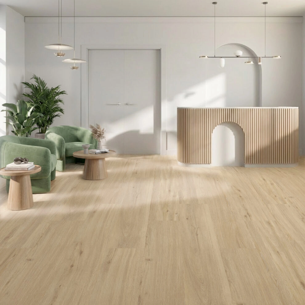 Suelo Laminado Roble Perla| FAUS | AC5 | Tarima Flotante Fácil Instalación | 8mm - Imagen galería