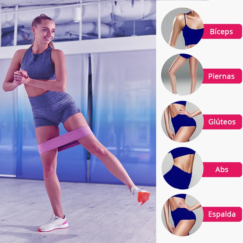 Cinta Elástica Azul Entrenamiento | Banda de Resistencia Fitness