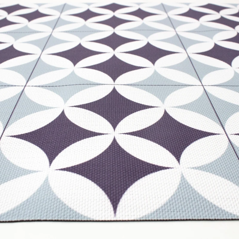 Abanico Azul Alfombra Vinilica de exterior 160x230
