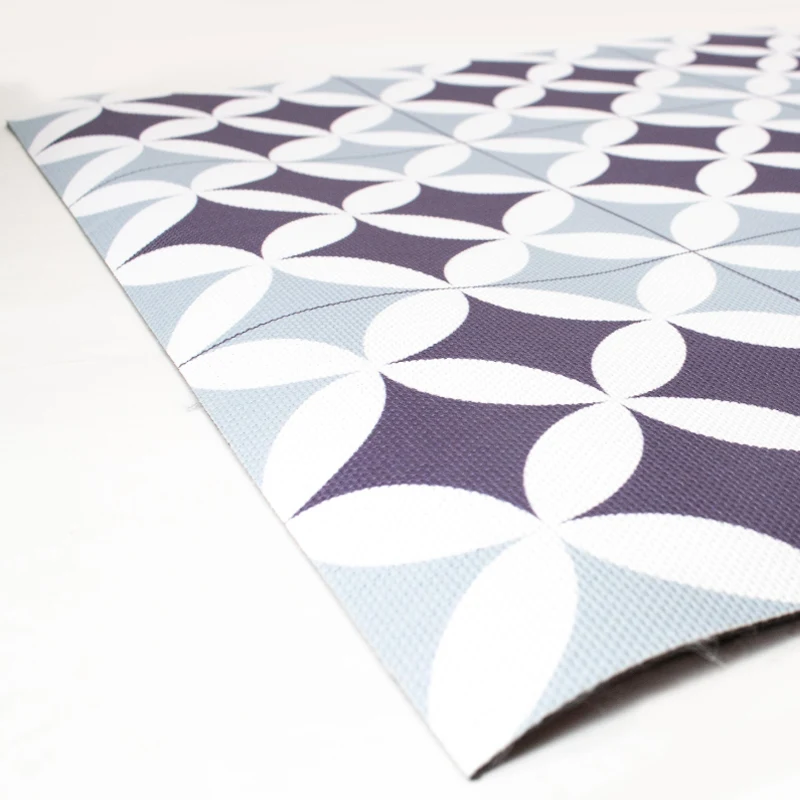 Circulos Bicolor Alfombra Vinilica de exterior 160x240