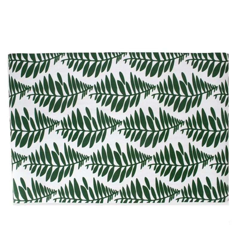 Alfombra Vinilica de exterior Hojas Verdes | 80x150 |