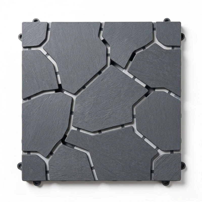 Losetas Composite Tarima Exterior Piedra | Terrazas | Balcón | Piscina | 30x30cm