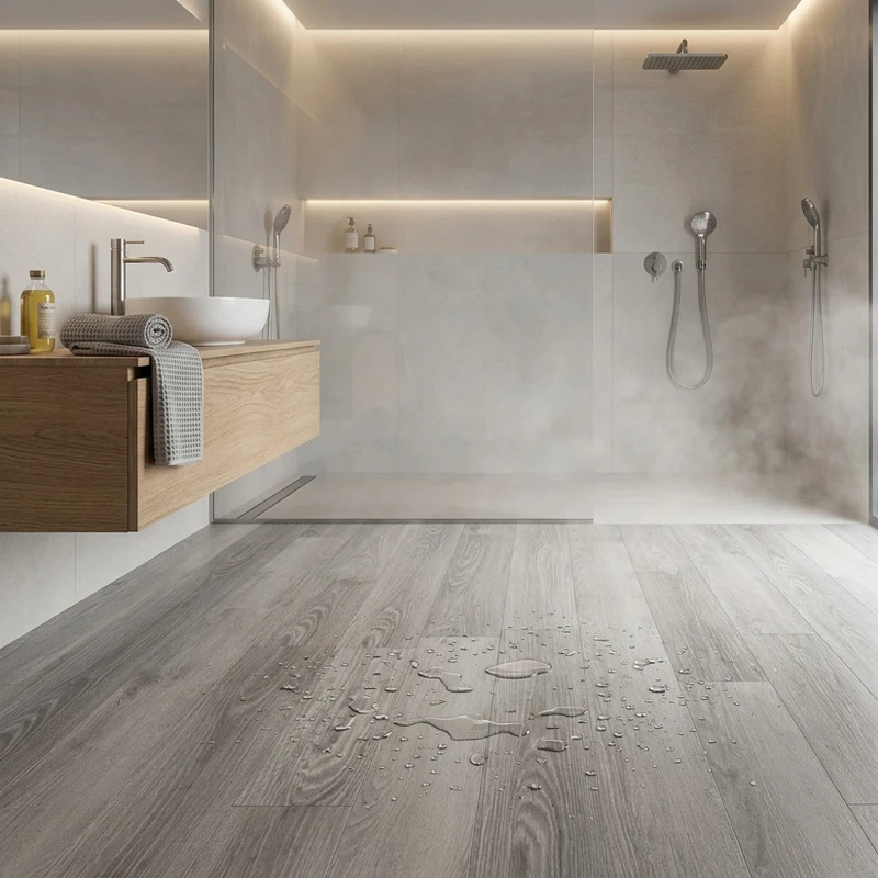 Suelo Vinílico Autoadhesivo Roble Gris | Cocina | Baño | Resistencia al Agua | Bricolaje