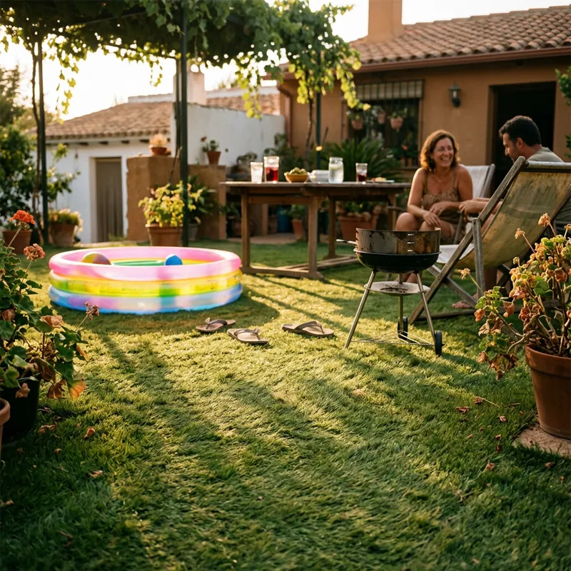 Césped Artificial Caipiriña 40mm | Alta Gama | Cortes y Bobina | Piscina y Jardín | Suave y Natural