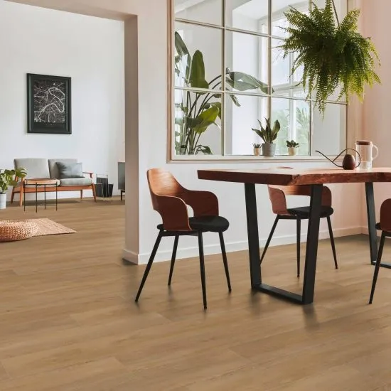 Tarima Laminada Roble Olymplio| AC6 | 8mm | Instalación Flotante Click | Protección Agua | Resistencia Alto Tránsito Hogar y Comercial