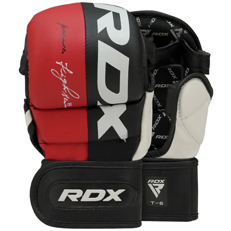 Guantes de combate de MMA | S | Rojo
