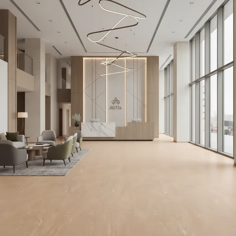 Suelo Vinílico Profesional Jersey Bronceado 7410 | Homogeneo | Losetas | Pavimento Continuo | Antideslizante R9 | Bfls1