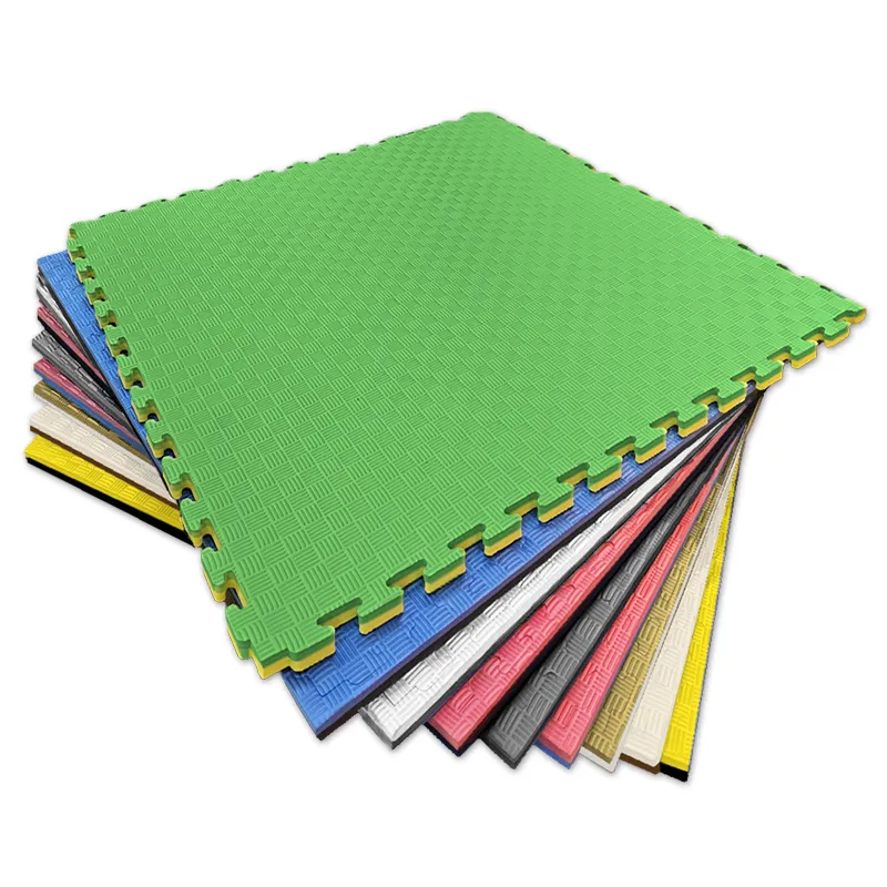 TATAMI PUZZLE Amarillo Verde  1x1m | 20mm | Reversible | Antideslizante | Multifuncional