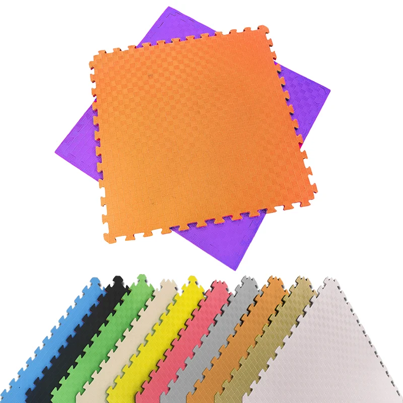 TATAMI PUZZLE Naranja Lila  1x1m | 20mm | Reversible | Antideslizante | Multifuncional