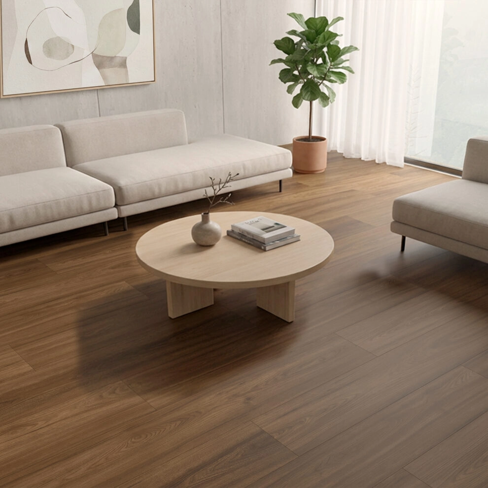 Suelo Laminado Nogal Noble | FAUS | AC5 | Tarima Flotante Fácil Instalación | 8mm - Imagen galería