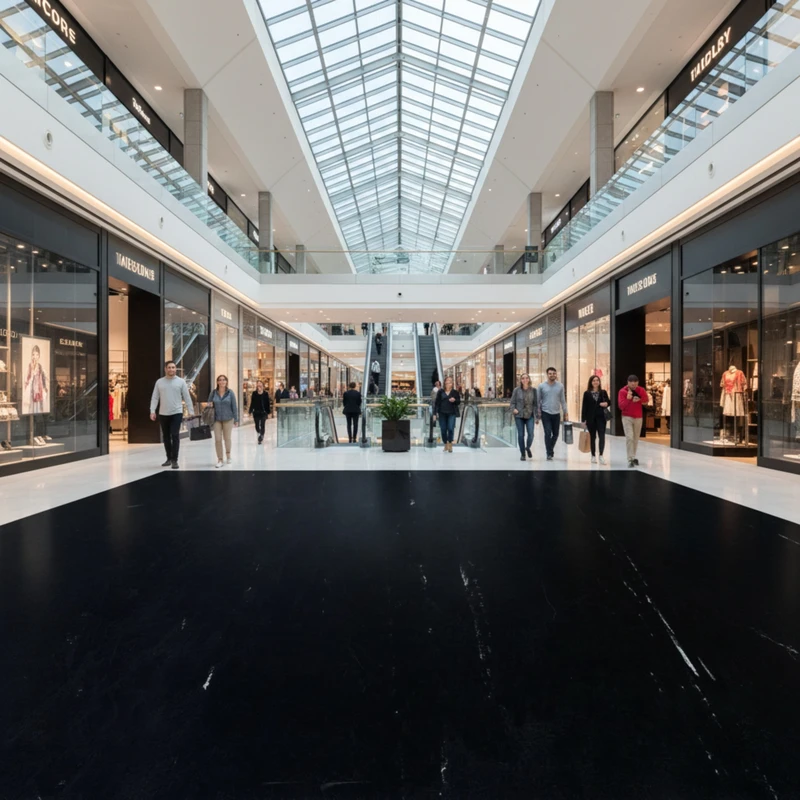 Suelo Vinílico Profesional Tulipan Negro 6040 | Homogeneo | Losetas | Pavimento Continuo | Antideslizante R9 | Bfls1