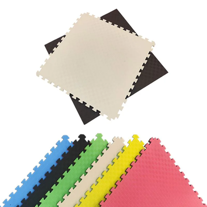 TATAMI PUZZLE  Marrón Beige  1x1m | 40mm | Artes Marciales | Gimnasio | Antideslizante | Suelo Deportivo