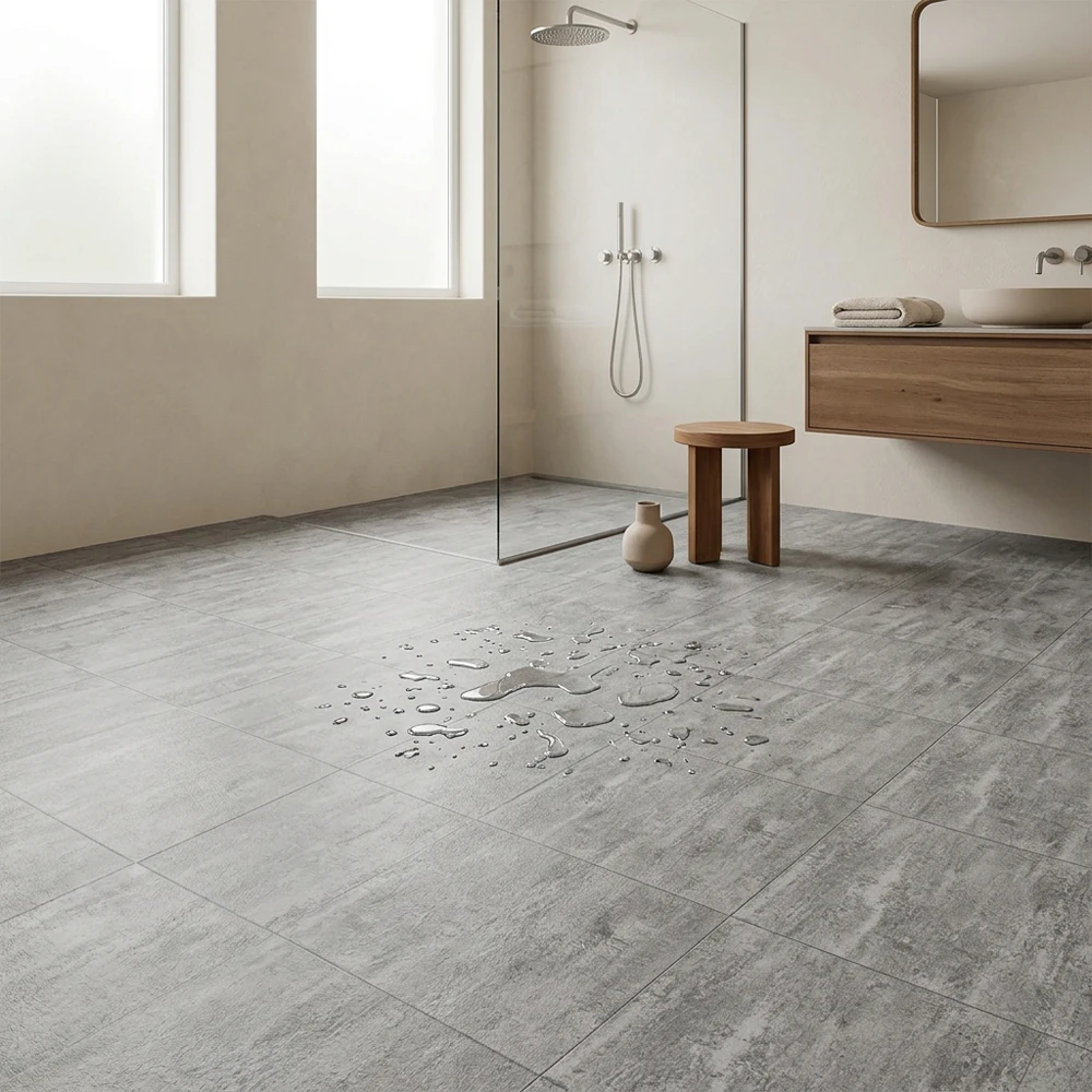 Loseta Vinílica Autoadhesiva Gris Piedra | 1,8mm | Suelo Vinílico Resistente al Agua | Hogar | Salón | Cocina | Baño