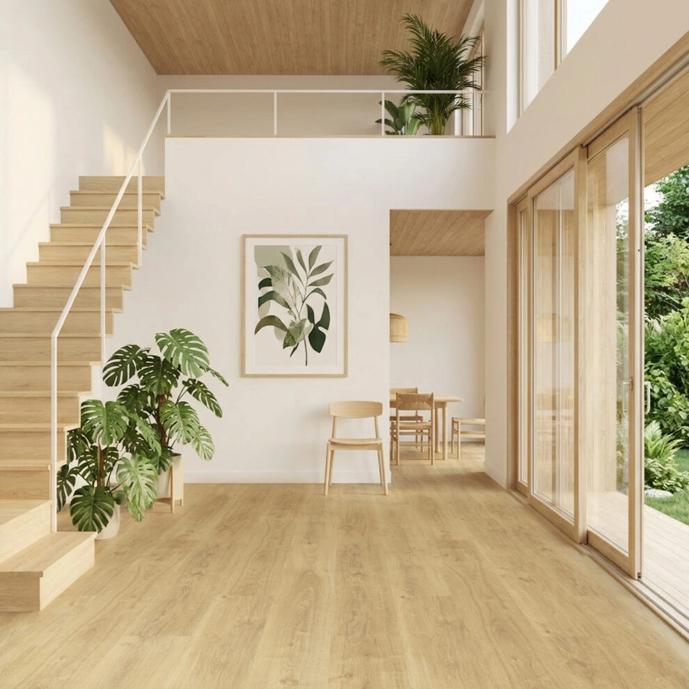 Suelo Laminado Roble Cobre| FAUS | AC5 | Tarima Flotante Fácil Instalación | 8mm - Imagen galería