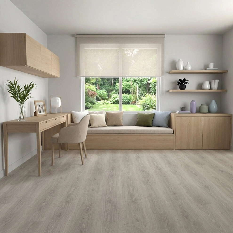 Suelo Laminado Roble Lino| FAUS | AC5 | Tarima Flotante Fácil Instalación | 8mm