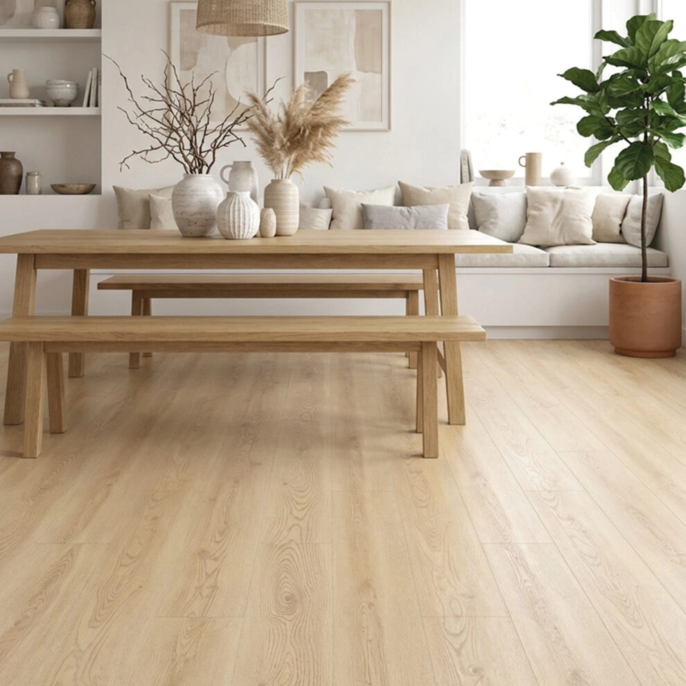 Suelo Laminado Roble Oslo | AC5 | 8mm | Tarima Flotante | Instalación en Click | Uso Comercial y Doméstico - Imagen galería