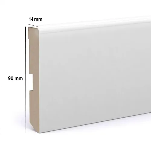 Rodapié Laminado Blanco de 2250x90x14