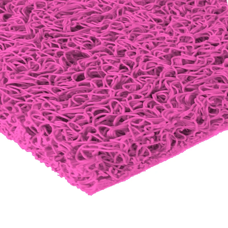 Felpudo PVC Rizado Rosa Entrada | Lazos Antideslizante | 12mm | Interior y Exterior | Fácil Limpieza - Imagen galería