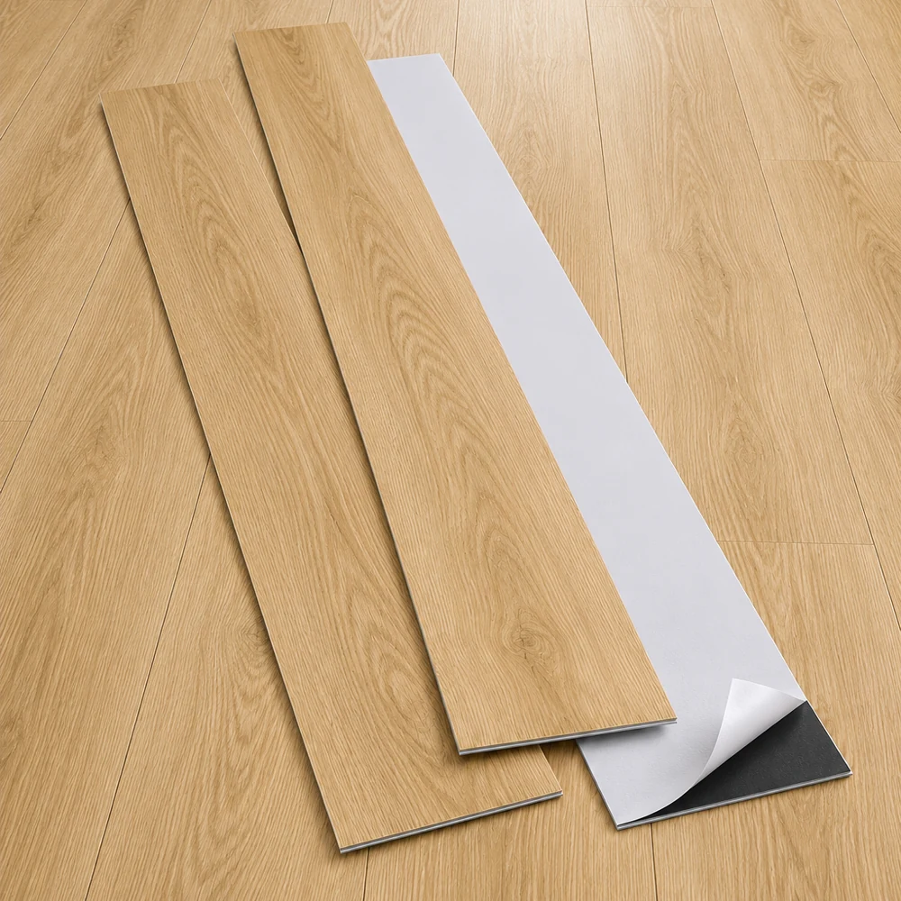 Suelo Vinílico Autoadhesivo Roble Clásico Dorado | Cocina | Baño | Resistencia al Agua | Bricolaje