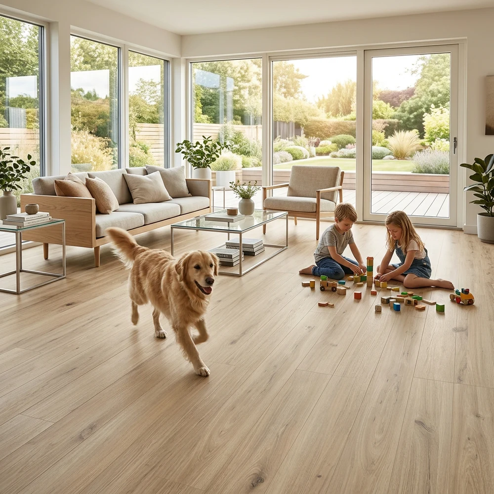 Tarima Flotante Roble Cielo AC5 8mm | Click | Resistente Agua | Suelo Laminado