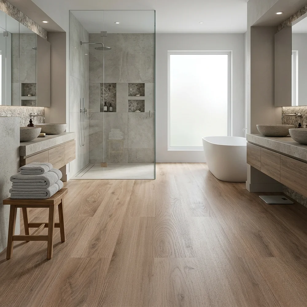 Suelo Laminado Roble Drago 8mm AC5 | Tono Natural Cálido | Resistente al Agua