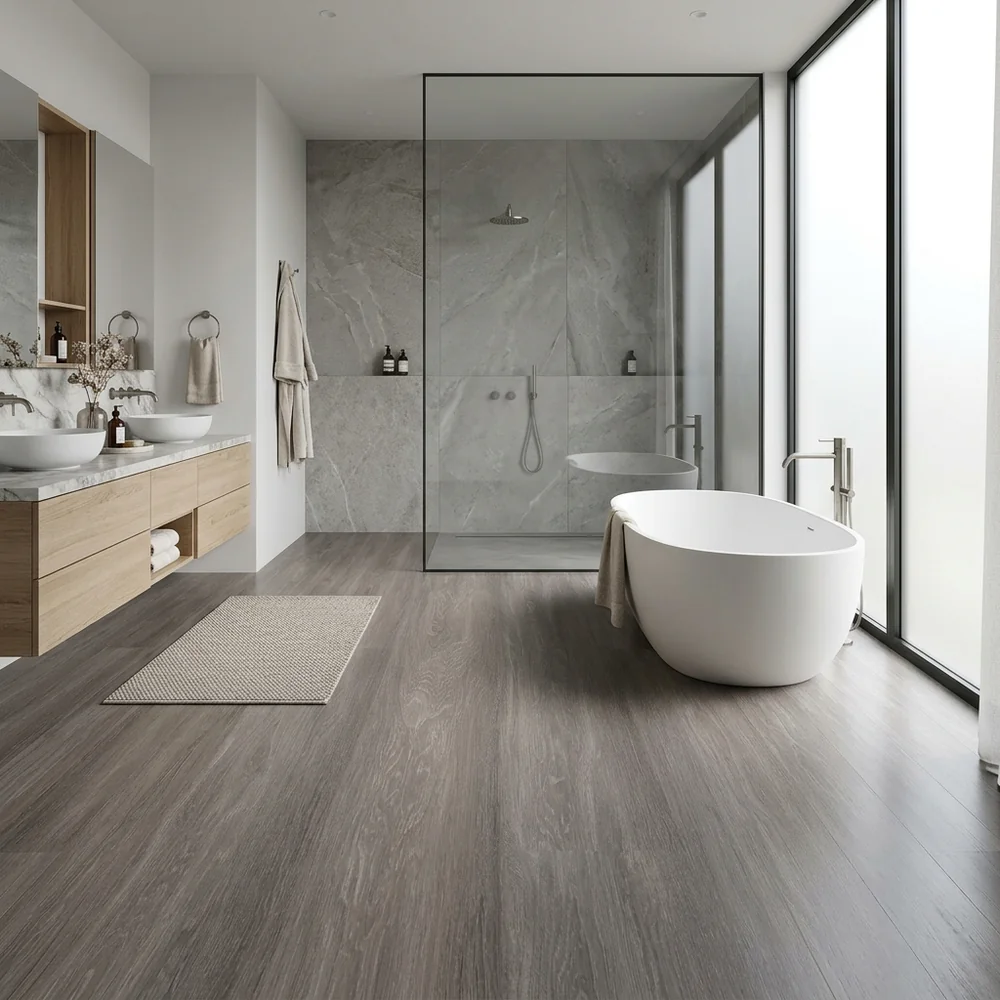 Suelo Laminado Roble Saxa | AC5 | 8mm | Gris Oscuro | Tarima Flotante | Hogar