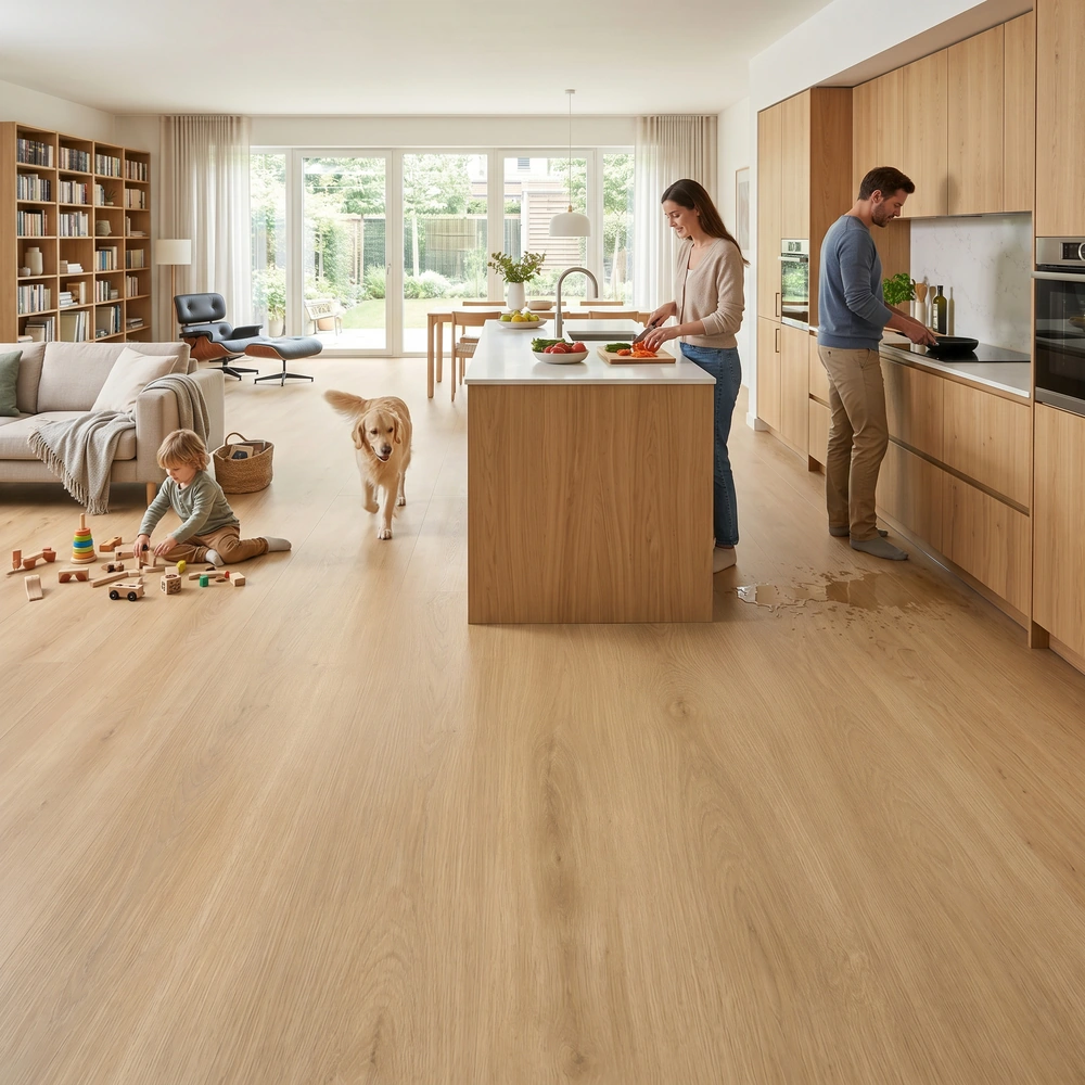 Tarima SPC Click Roble Imperial | Suelo Vinilico | Madera | Fácil Limpieza y Colocado | Sin Herramientas | 100% Agua