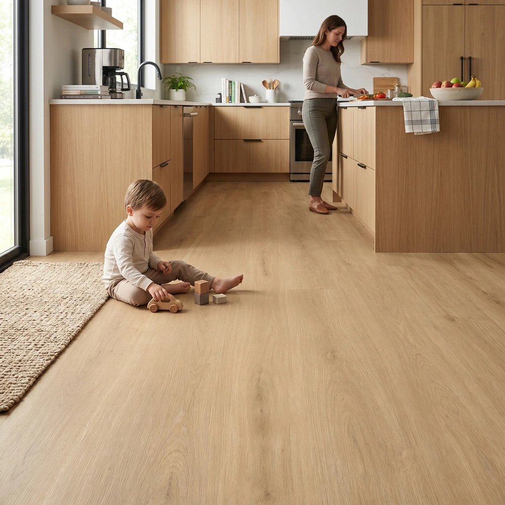 Tarima SPC Click Roble Imperial | Suelo Vinilico | Madera | Fácil Limpieza y Colocado | Sin Herramientas | 100% Agua