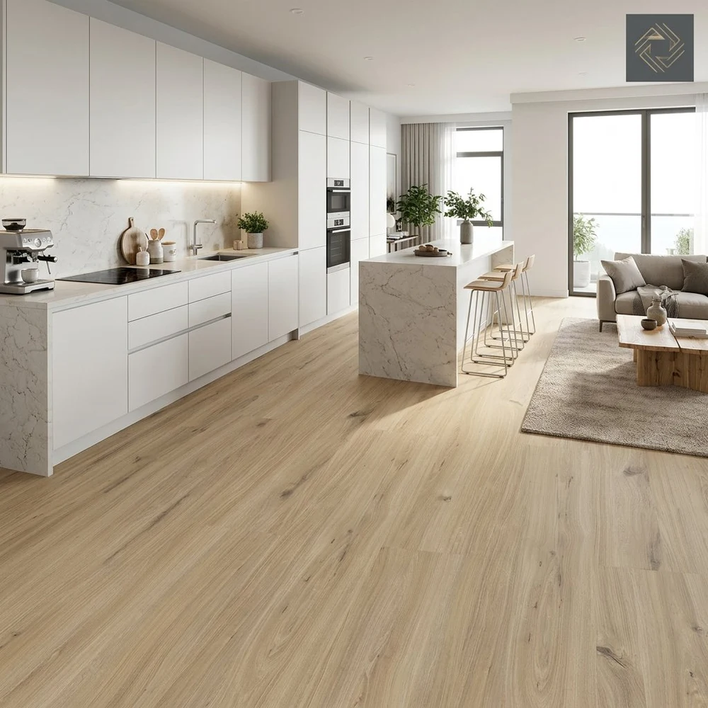 Tarima Flotante Roble Cielo AC5 8mm | Click | Resistente Agua | Suelo Laminado