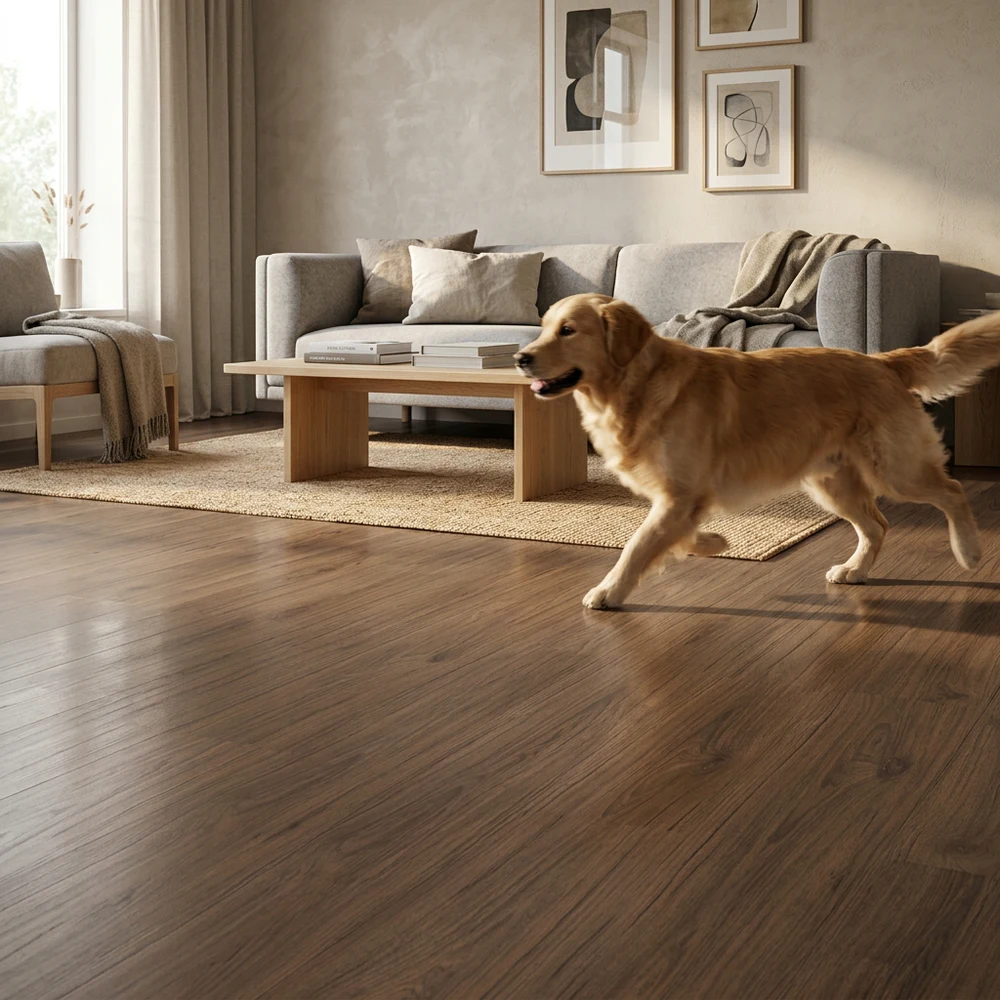 Suelo Laminado Roble Cumbre | AC5 | 8mm | Roble Oscuro | Fácil Instalación