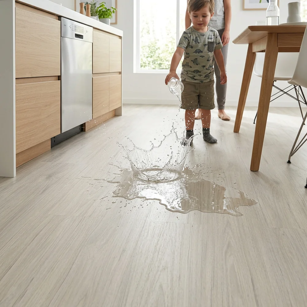 Suelo Laminado Roble Halcón Claro 8mm AC5 | Cocinas y Baños | Fácil Instalación Click