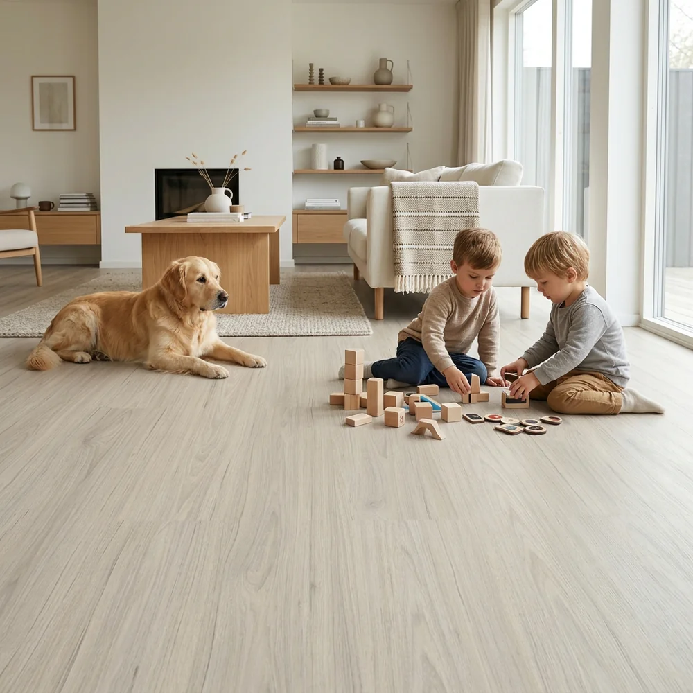 Suelo Laminado Roble Halcón Claro 8mm AC5 | Cocinas y Baños | Fácil Instalación Click