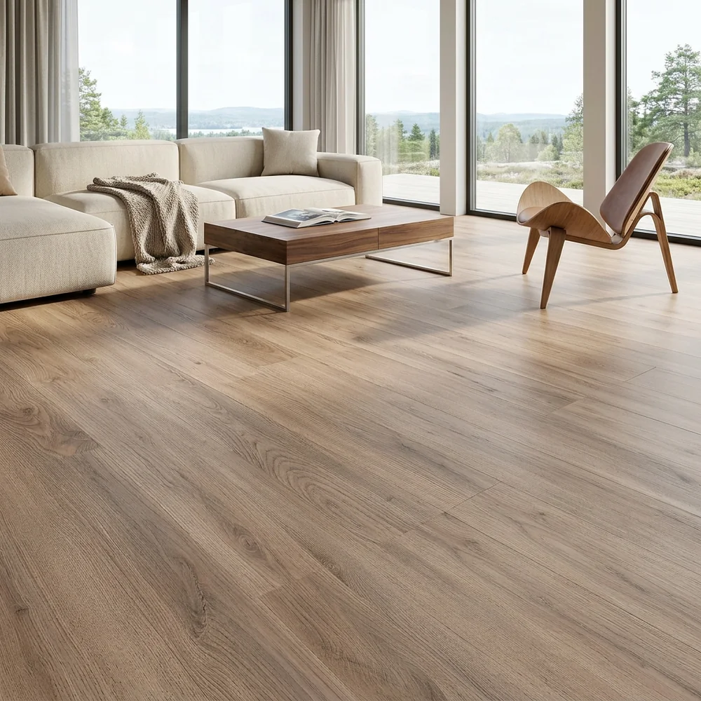 Suelo Laminado Roble Drago 8mm AC5 | Tono Natural Cálido | Resistente al Agua