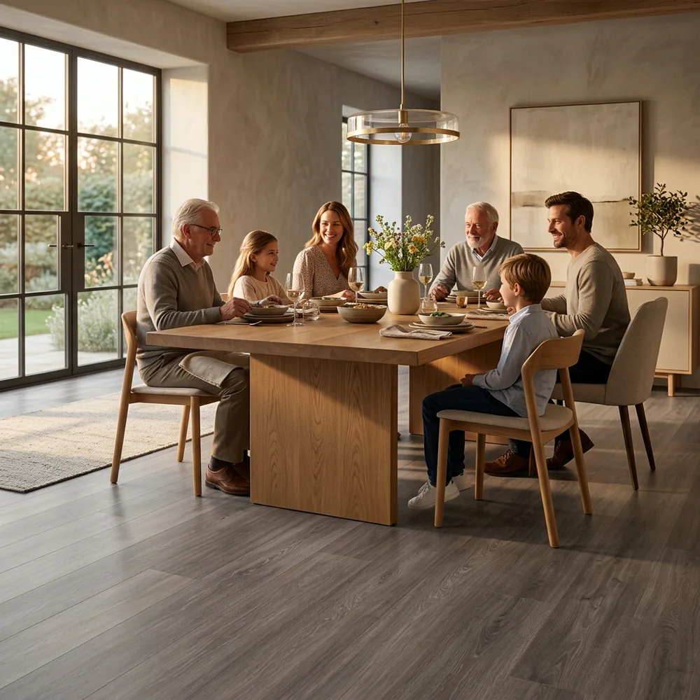 Suelo Laminado Roble Saxa | AC5 | 8mm | Gris Oscuro | Tarima Flotante | Hogar