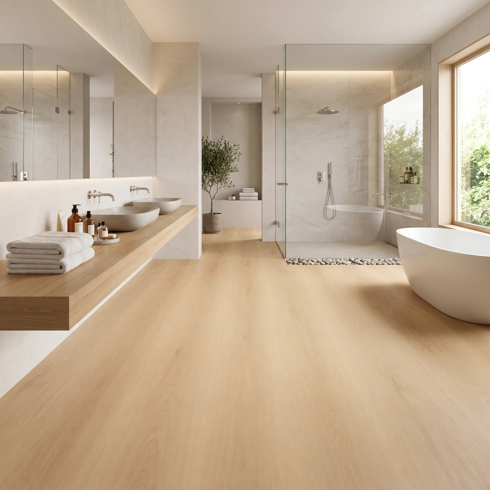 Tarima SPC Click Roble Faraon XL| Suelo Vinilico | Madera | Fácil Limpieza y Colocado | Sin Herramientas | 100% Agua