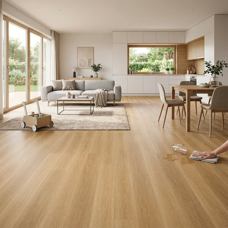 Suelo Vinílico PVC  Natural | Sintasol En Rollo | Resistente Al Agua | Imitación Madera
