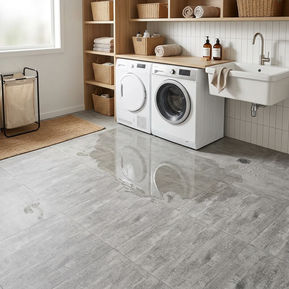 Loseta Vinílica Autoadhesiva Gris Piedra | 1,8mm | Suelo Vinílico Resistente al Agua | Hogar | Salón | Cocina | Baño
