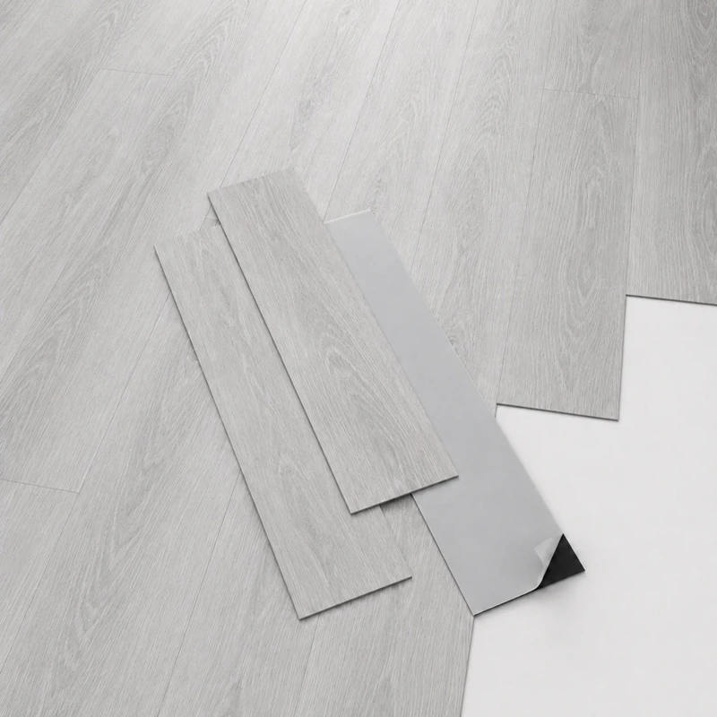Suelo Vinílico Autoadhesivo Roble Gris | Cocina | Baño | Resistencia al Agua | Bricolaje