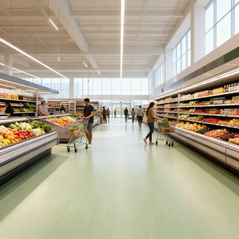 Suelo Vinílico Profesional Verde Oliva 7010 | Homogeneo | Losetas | Pavimento Continuo | Antideslizante R9 | Bfls1